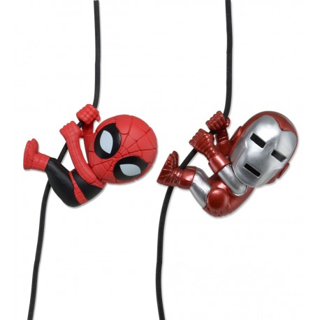 Marvel Comics Scalers Pack de 2 Minifiguras Iron Man y Spiderman exclusiva de SDCC 2014