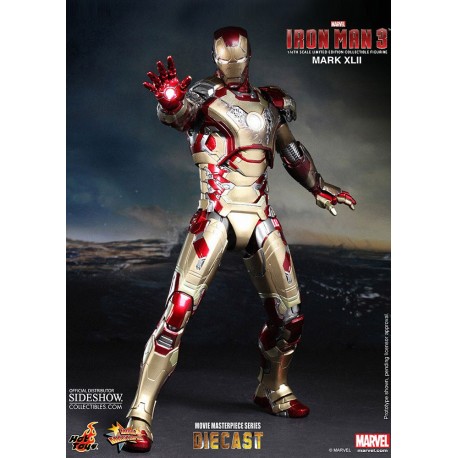 Iron Man 3 Figura Movie Masterpiece Diecast 1/6 Iron Man Mark XLII