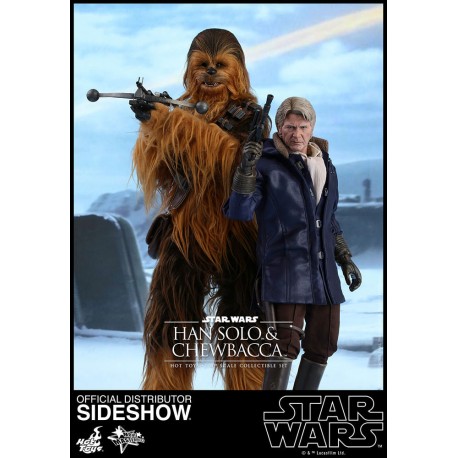 Star Wars Episode VII Movie Masterpiece Action Figure 2-Pack 1/6 Han Solo & Chewbacca