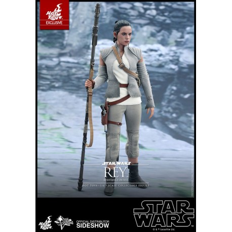 Star Wars Episode VII Movie Masterpiece Action Figure 1/6 Rey Resistance Outfit Hot Toys Exclusive 