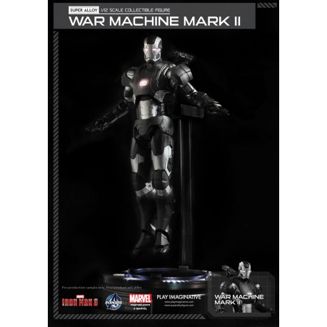 Iron Man 3 Figura Super Alloy 1/12 War Machine Mark II Ver. 2 