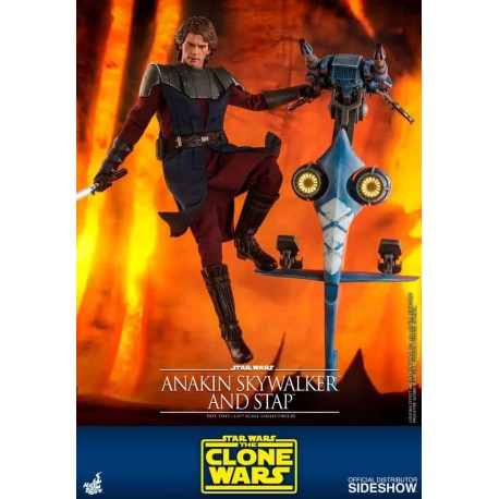 Star Wars The Clone Wars Action Figure 1/6 Anakin Skywalker & STAP