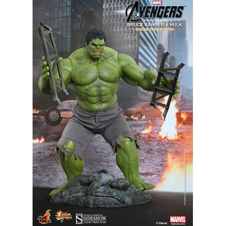 The Avengers Pack of Figures Movie Masterpiece 1/6 Bruce Banner & Hulk