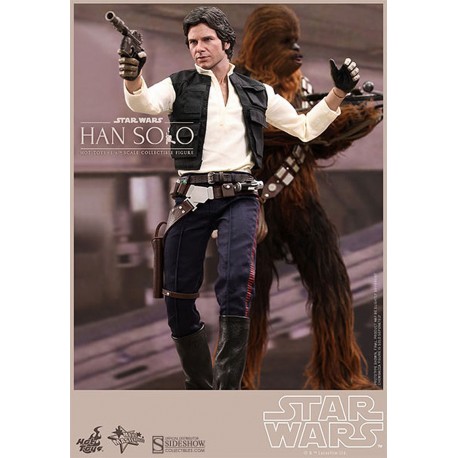 Star Wars Episode IV Pack of two Figures Movie Masterpiece 1/6 Han Solo & Chewbacca