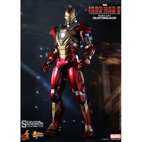 Iron Man 3 Figura Movie Masterpiece 1/6 Iron Man Mark 17 Heartbreaker 