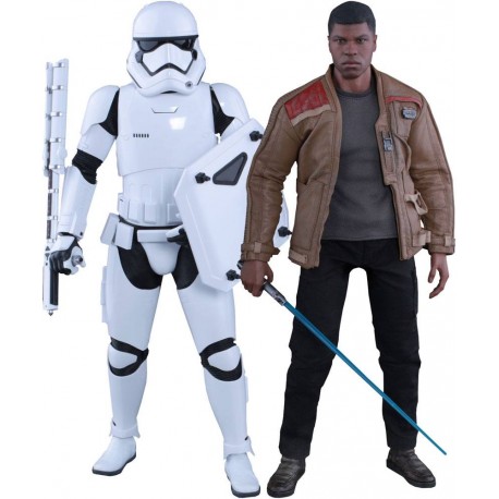 Star Wars Episode VII Pack de 2 Figuras Movie Masterpiece 1/6 Finn y Stormtrooper Primera Orden Control de Disturbios