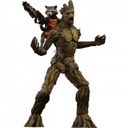 Guardians of the Galaxy set of 2 Figures Movie Masterpiece 1/6 Rocket and Groot